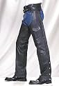 Mens Womens Motorcycle Leather Braided Chaps (10XL-33")