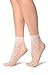 White Roses Lace With Comfort Top Ankle High Socks - Socks