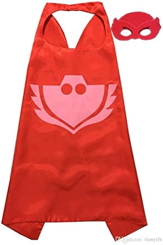 PJ Masks -Cape and Mask Set, PJ Mask Party Favors (red)