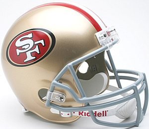 NFL San Francisco 49ers Deluxe Replica Football Helmet