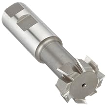 Niagara Cutter TS109 T-Slot Shank Type Cutter, High Speed Steel, Uncoated (Bright), Weldon Shank, 10 Helix Angle, 1-15/32" Cutter Diameter, 8 Tooth, 5/8" Width