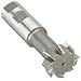 Niagara Cutter TS109 T-Slot Shank Type Cutter, High Speed Steel, Uncoated (Bright), Weldon Shank, 10 Helix Angle, 1-15/32" Cutter Diameter, 8 Tooth, 5/8" Width