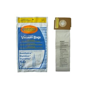 10 Sanitaire Sd Micro with Closure Vacuum Bags Electrolux Eureka Duralux Vacuum Cleaners 63262 SD - 63262 Commercial SC9180 SC-9180 SC9100 C4900 S9120 SC9150