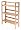 Winsome Wood Stackable/Folding 3-Tier Shelf, Natural