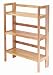 Office Products : Winsome Wood Stackable/Folding 3-Tier Shelf, Natural