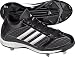 TeamExpress - Adidas Men's Spinner Mid Blk/Wht Metal Baseball Cleat