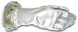 Gorgeous Custom-Made Wrist White Satin Glove with Lace Design