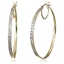 10k White, Yellow or Rose Gold Diamond Hoop Earrings (1/4 cttw, I-J Color, I3 Clarity)