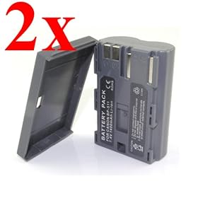 ATC 2pks replacement Battery **7.4v, 1400mAH**,for Canon Media Storage M30 Canon Media Storage M80,EOS 5D, EOS 10D, EOS 20D, EOS 20Da, EOS 30D, EOS 40D, EOS 50D, EOS 300D, EOS D30, EOS D60, EOS Digital Rebel, EOS Kiss Digital,PowerShot G1, PowerShot G2, PowerShot G3, PowerShot G5, Powershot G6,Power