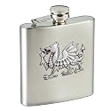 Welsh Dragon 6oz Stainless Steel Hip Flask