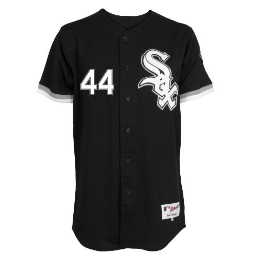 MLB Men's Chicago White Sox Jake Peavy Six Button Authentic Alternate Jersey (Black, 52/XX-Large)