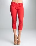 bebe Signature Skinny Slit Crop Jean