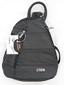 Small Soft Black Leather Rucksack Backpack Handbag Bag