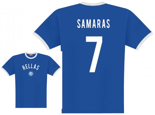 World of Football Player Shirt Griechenland Samaras – L