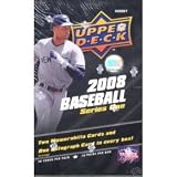 2008 Upper Deck Series 1 Baseball HOBBY Box - 16 Packs/box, 20 Cards/pack- 2 Jerseys & 1 Autograph per box!