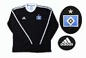 Hamburger SV T-Shirt Black Longsleeve Adidas