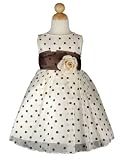 Sleeveless Organza Polka Dot Dress, special occasion, holiday dress