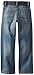 Lee Big Boys' Dungarees Belted Slim Straight Leg Jean