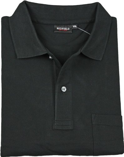 Poloshirt Herren Übergröße schwarz Redfield 
