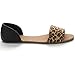 Betani SONYA-1 Women's Easy Slip On Open Toe D'orsay Flats Sandals