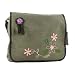 Daniel Ray Schultertasche FLOWER POWER oliv large
