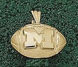 Anderson Jewelry Michigan Wolverines Football Gold Charm