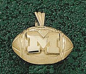 Anderson Jewelry Michigan Wolverines Football Gold Charm