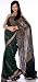 Green Bomkai Sari from Orissa with Thread Weave on Anchal - Pure Cotton
