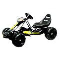 Superhero Stealth Battery-Operated Go Kart - Black
