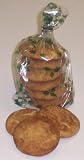 Gourmet Food : Scott's Cakes 1/2 lb. Snicker Doodle Cookies in a Holly Bag