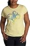 Southpole Junior's Plus Basic Heart Southpole Logo Tee,Baby Yellow,2x