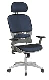 Mesh Executive Chair With Adjustable Headrest By Office Star Furniture
