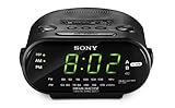 Sony ICF-C318 Clock Radio with Dual Alarm (Black)