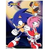 Sonic X: Sonic Amy Tails Wall Scroll (Fabric Cloth) GE9547