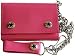 Solid PINK Tri Fold punk rocker Wallet