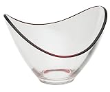 Rosenthal Free Spirit 7-3/4-Inch Glass Two-Arm Bowl - Red/Violet