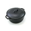 Lodge Logic Pre-Seasoned 5-Quart Dutch Oven with Loop Handles