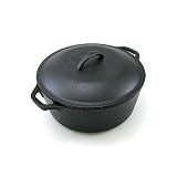 Lodge Logic Pre-Seasoned 5-Quart Dutch Oven with Loop Handles