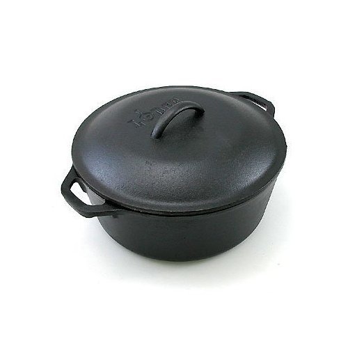 Lodge Logic Pre-Seasoned 5-Quart Dutch Oven with Loop Handles