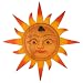 EXP Handmade Sun Design Wood Wall Art Decor