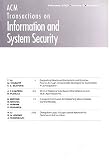 Acm Transactions on Information and System Security