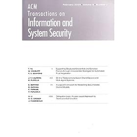 Acm Transactions on Information and System Security