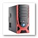 ATX Mid-Tower Case Red 450W
