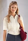 Ruffle-Front Tuxedo Shirt