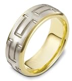 8mm modern wedding band ring (Platinum)