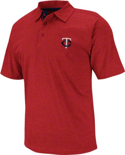 Minnesota Twins Red Noble Heathered Polo Shirt