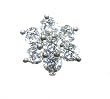Genuine Diamond NICKEL FREE 14k White Gold Nose Ring Flower