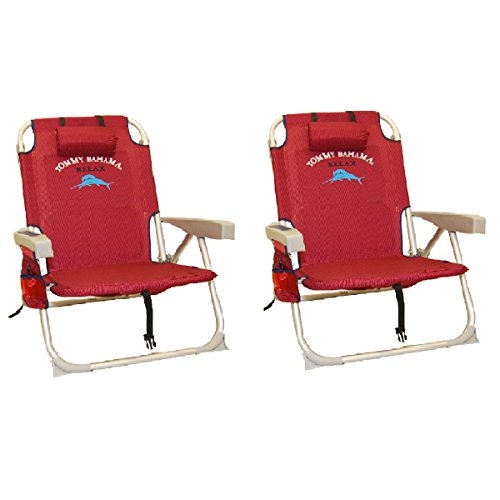 2 Tommy Bahama Red Backpack Cooler Chairs Your Extra Price X