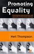 Promoting Equality: Challenging Discrimination and Oppression in the Human Services