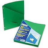 Pendaflex 32925 Essentials Slash Pocket Project Folders, Jacket, Letter Size, GR, 25/Pk